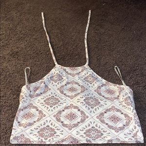 Printed crop top